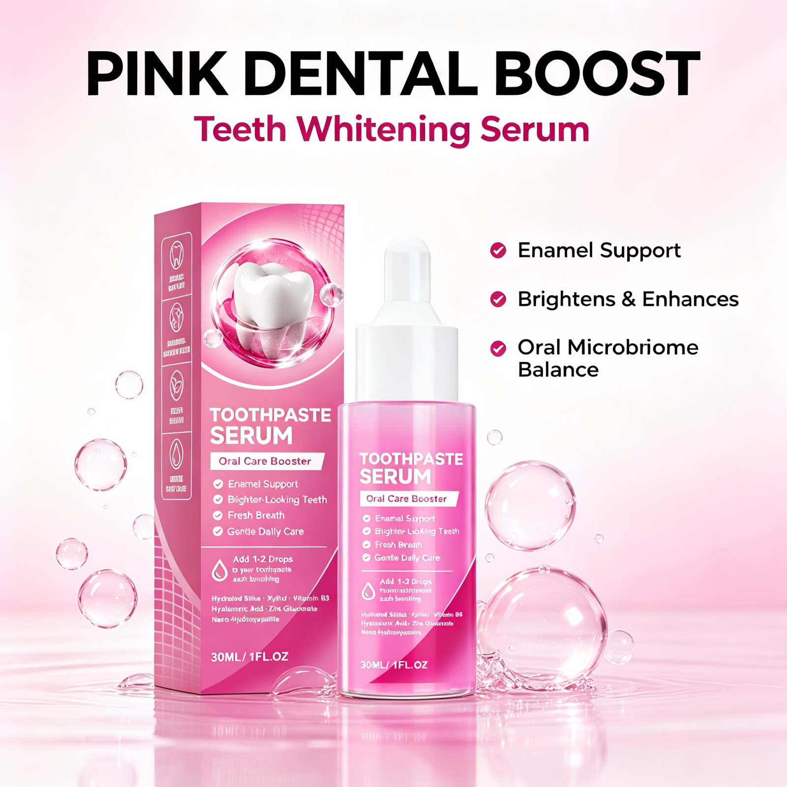 Enamel Repair Serum - Nano Hydroxyapatite Toothpaste Serum Enamel Repair