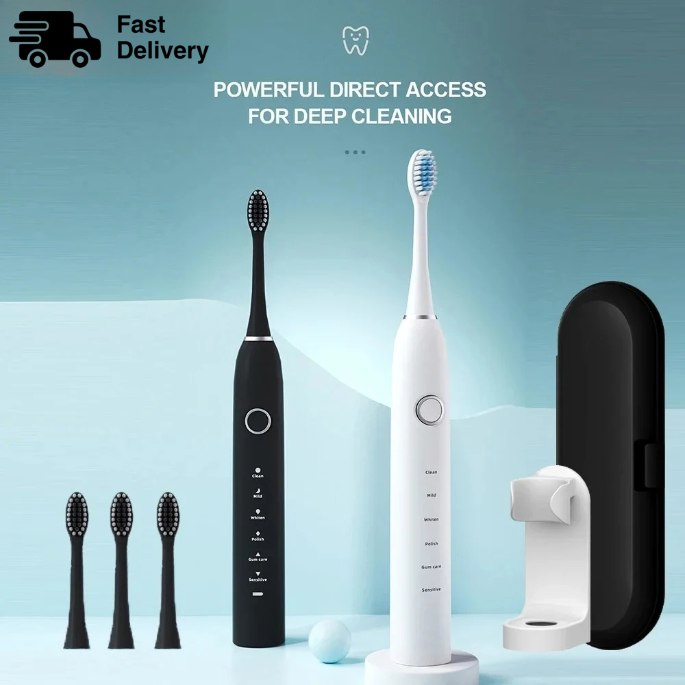 Teeth Whitening Products - KLXKLX Sonic Electric Toothbrush IPX7 Rechargeable