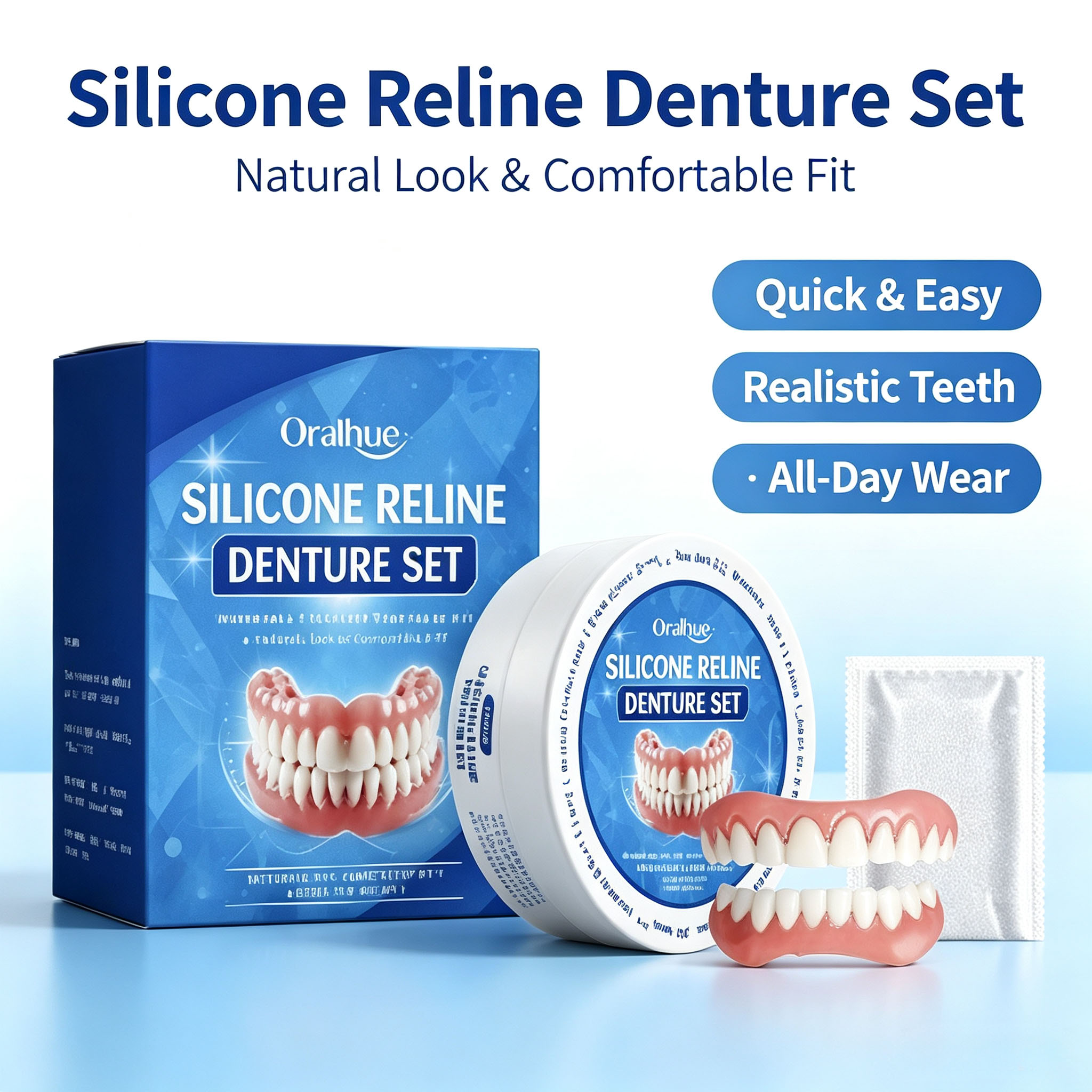 Silicone Dentures for No Teeth - Teeth Whitening With Braces recension och pris