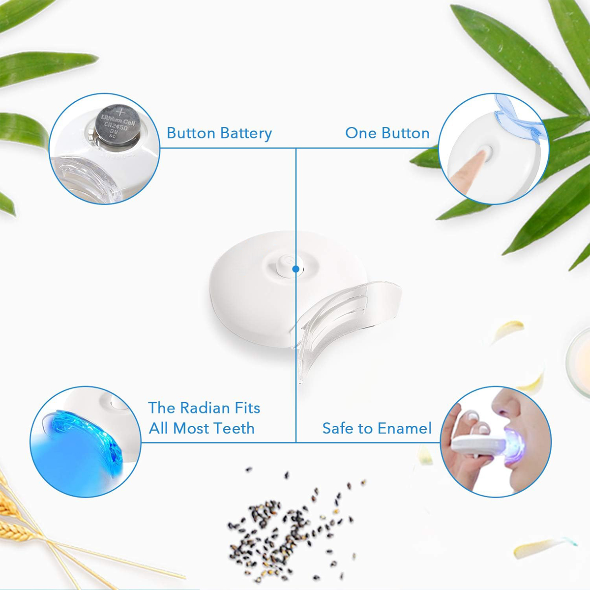 Teeth Whitening Kit - 5X LED L - Teeth Whitening Gels Used By Dentists recension och pris