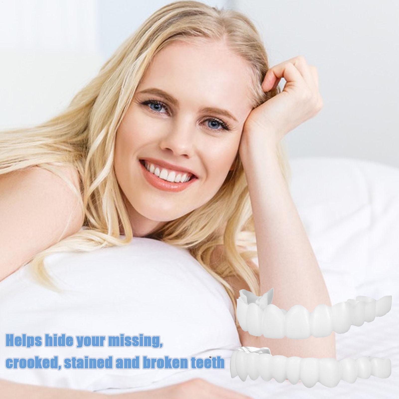 Dental Upper Lower Fake Teeth  - Teeth Whitening With Braces recension och pris