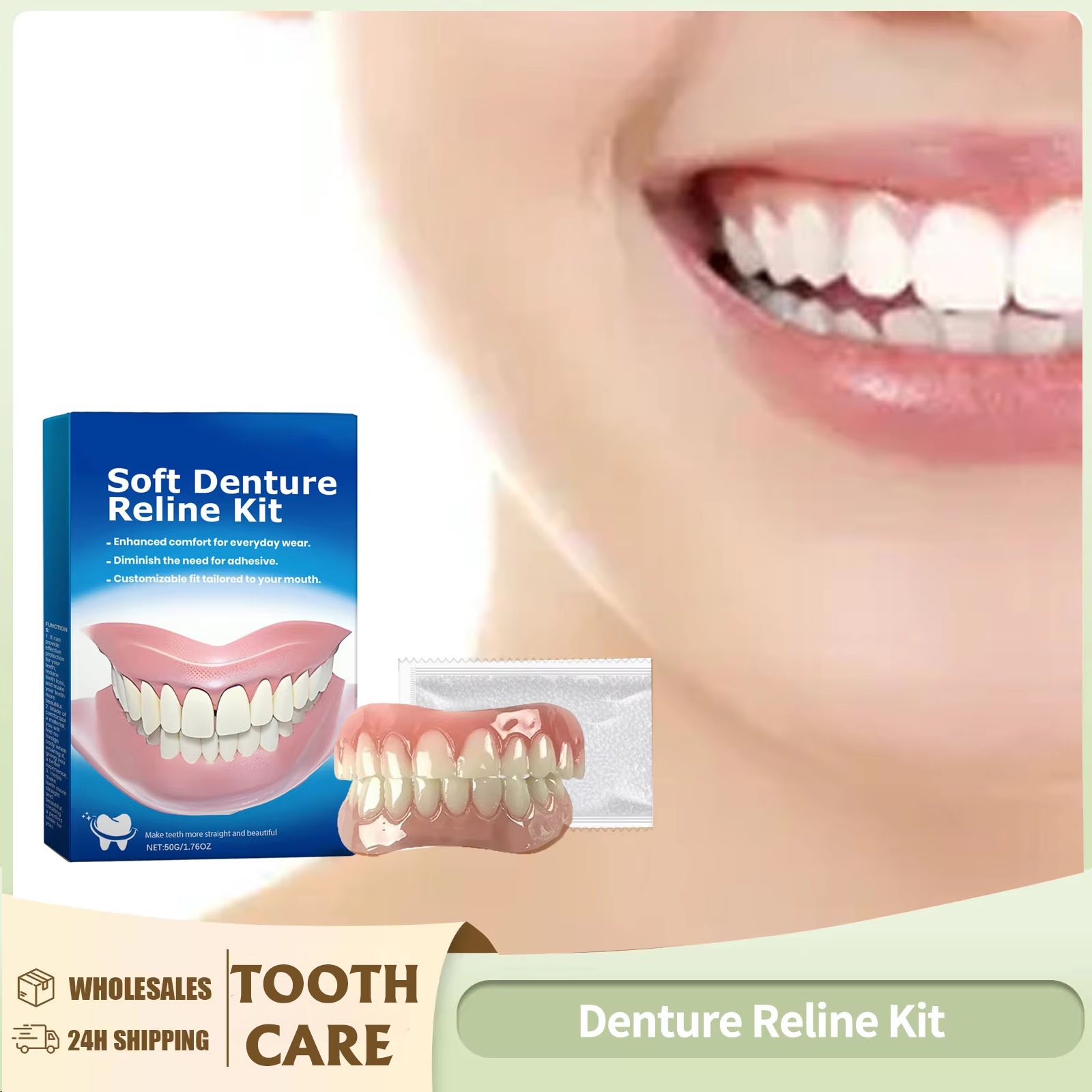 Denture Reline Kit Silicone Li - Teeth Whitening With Braces recension och pris