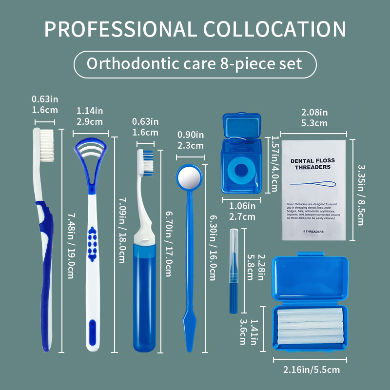 8Pcs Orthodontic Dental Care B - Teeth Whitening With Braces recension och pris