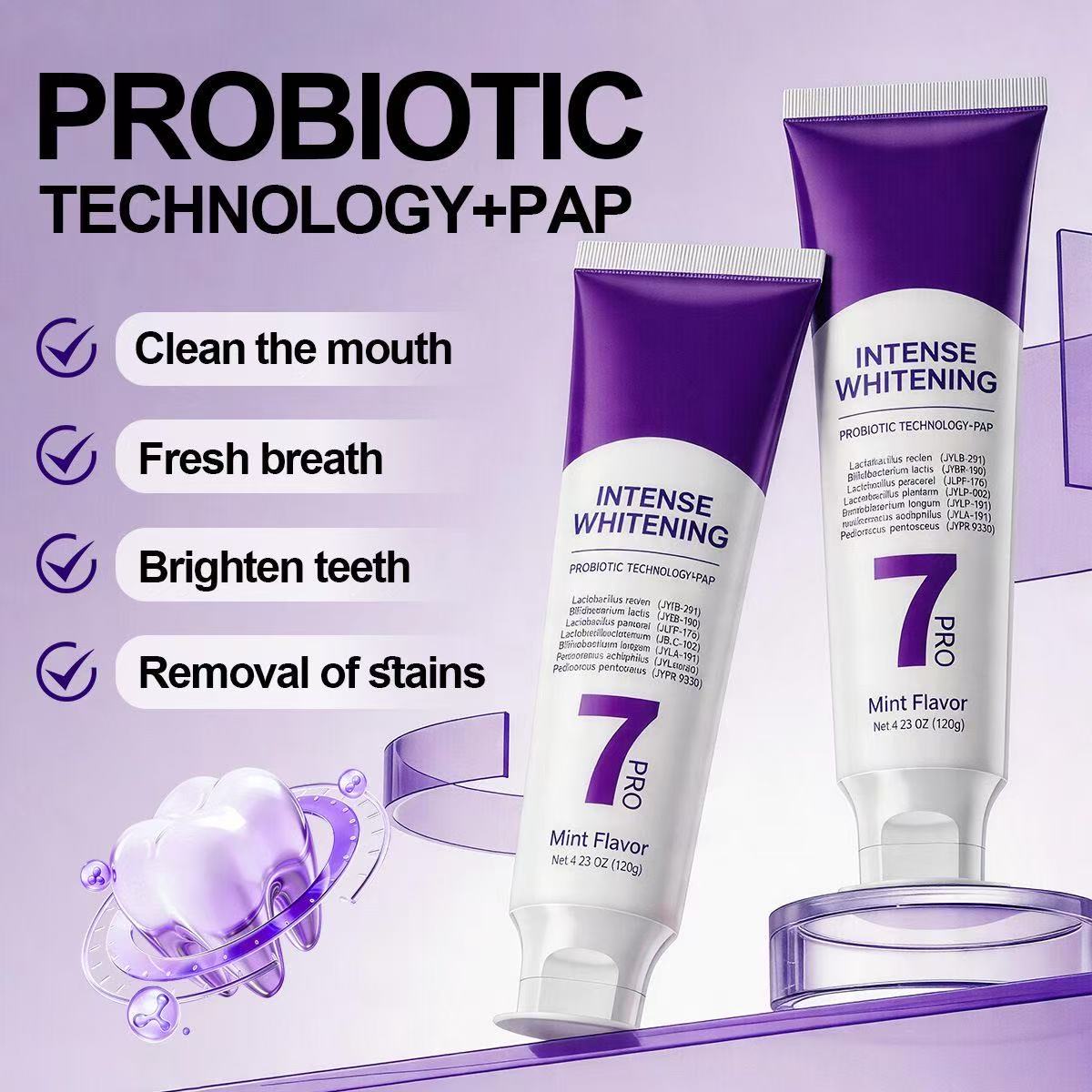 7-Pro Probiotic Whitening Toot - Teeth Whitening That Works recension och pris