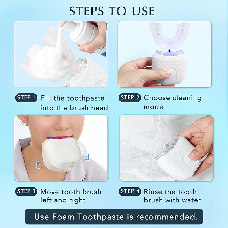 U-Shaped Rechargeable Light Qu - Teeth Whitening From Home recension och pris