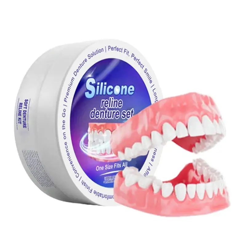 Silicone Denture Set Fit Tempo - Teeth Whitening With Braces recension och pris