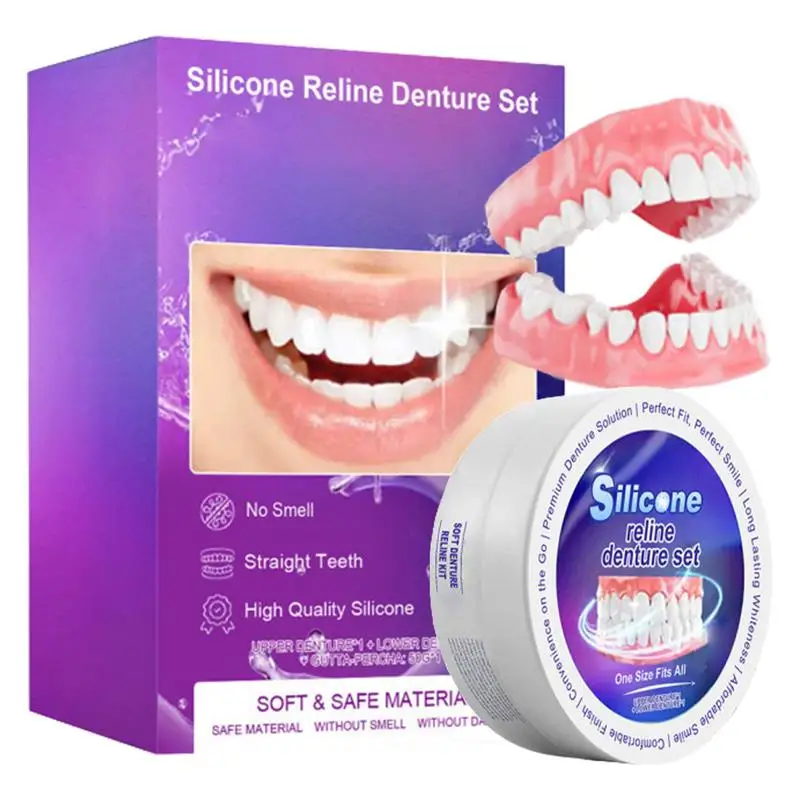 Silicone Denture Set Fit Tempo - Teeth Whitening With Braces recension och pris