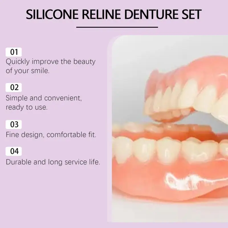 Silicone Denture Set Fit Tempo - Teeth Whitening With Braces recension och pris