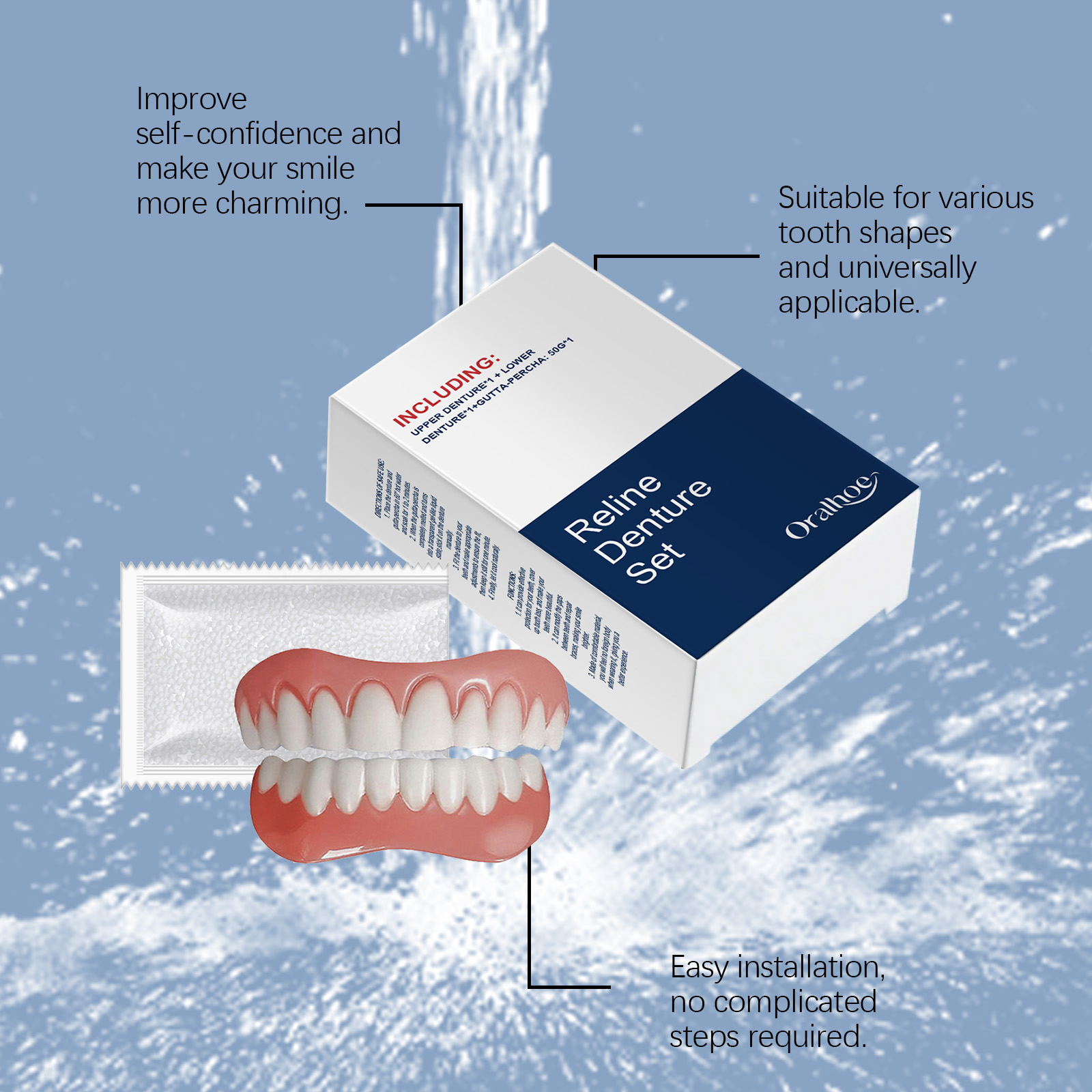 False Teeth Dentures Temporary - Teeth Whitening With Braces recension och pris