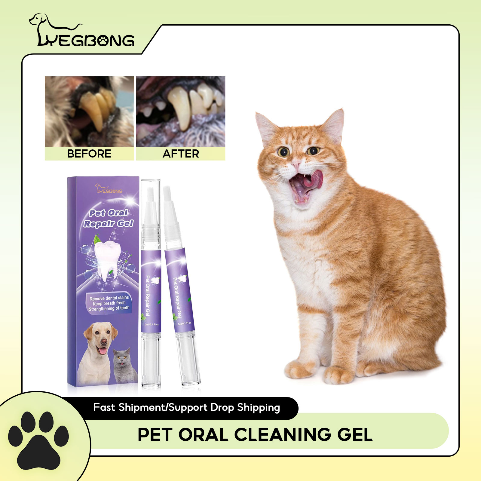 Pet Oral Repair Gel Puppy Tart - Teeth Whitening From Home recension och pris
