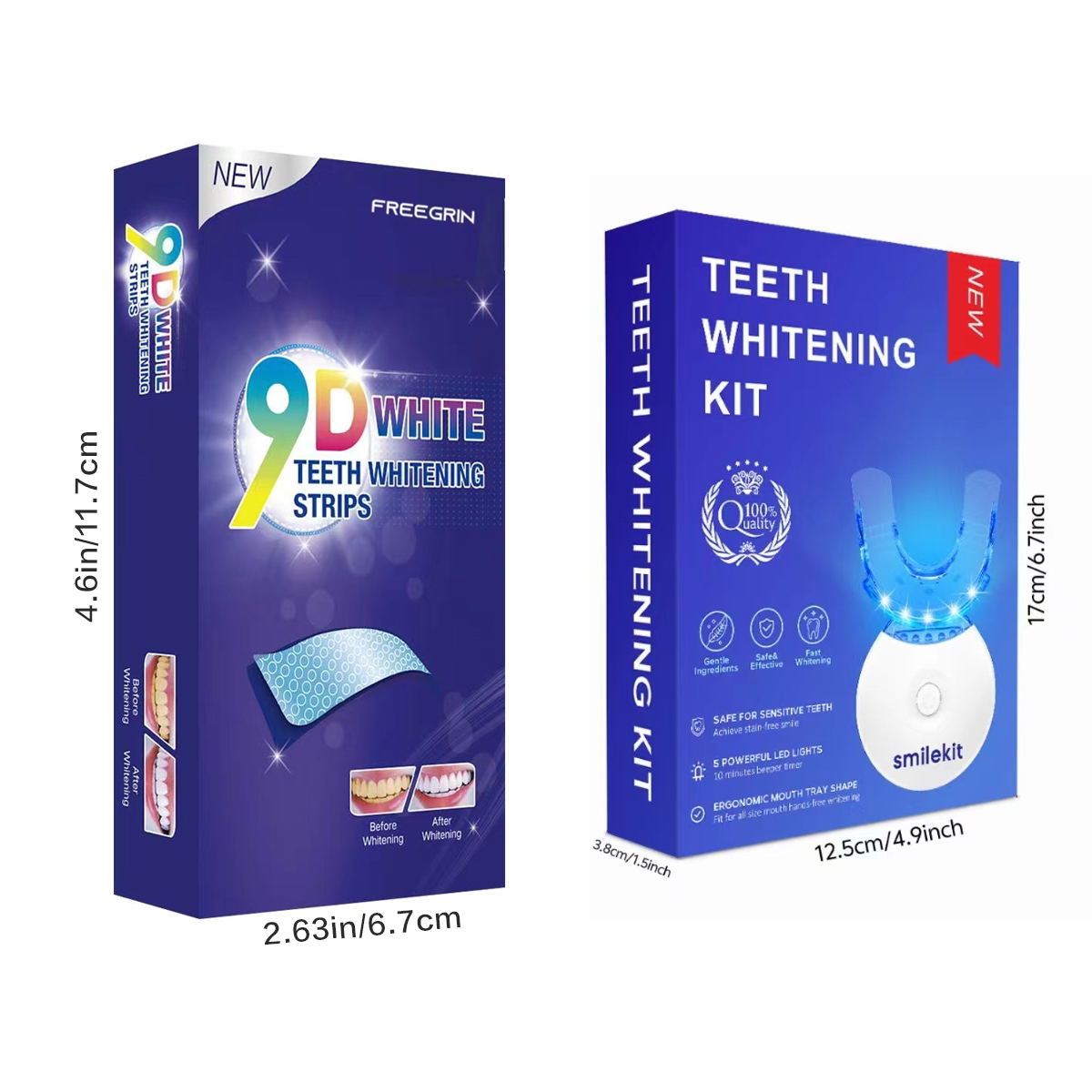 Teeth Whitening Kit - 5X LED L - Teeth Whitening Gels Used By Dentists recension och pris