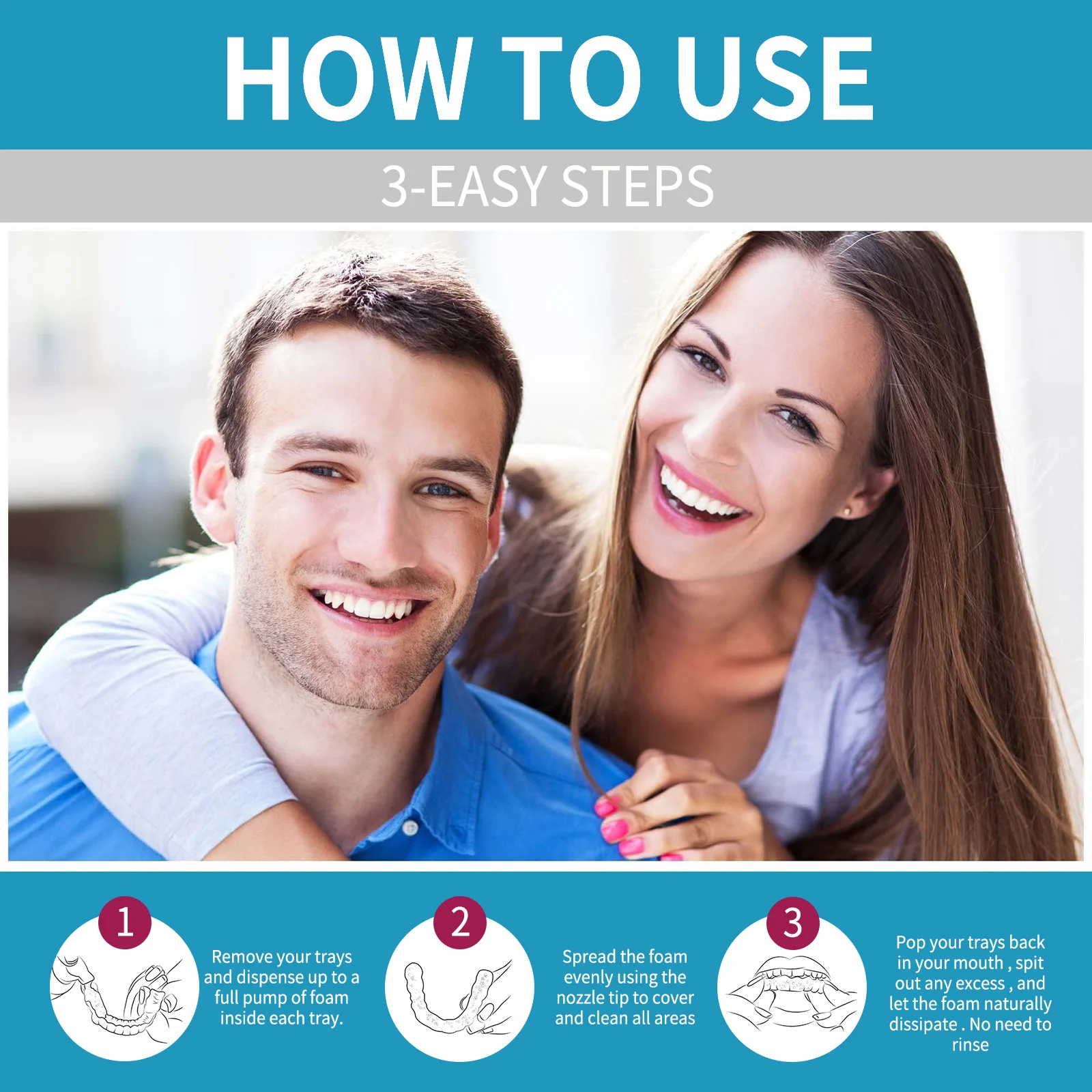 Aligner Denture Cleaner Foam D - Teeth Whitening With Braces recension och pris