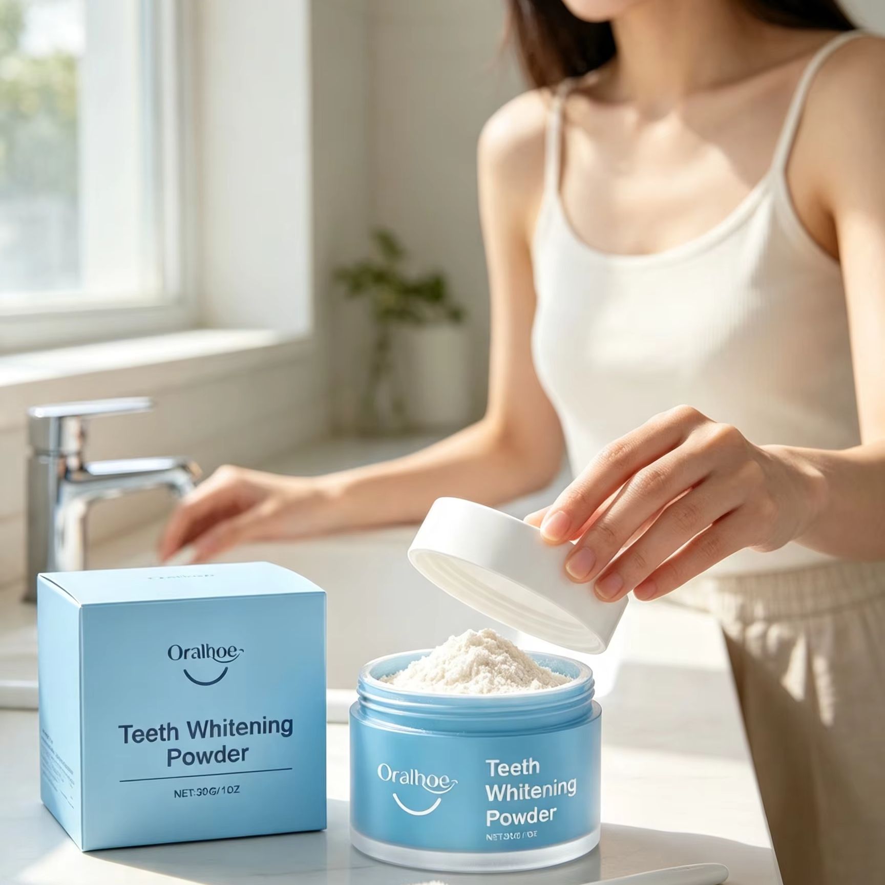 Oralhoe Tooth Powder for Brush - Teeth Whitening From Home recension och pris