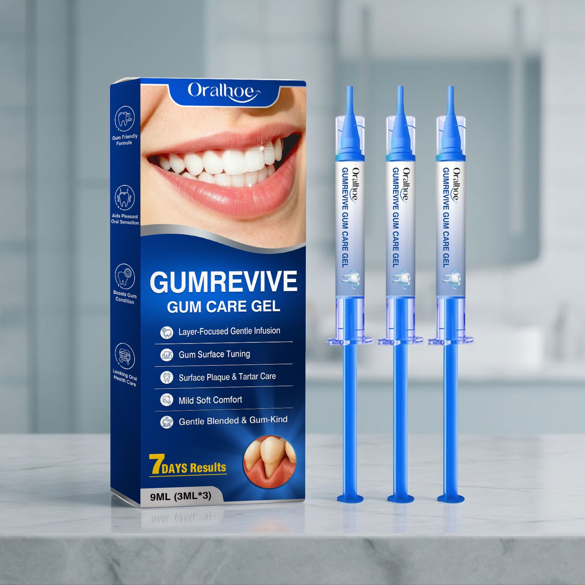 Oral Care Gel 3Pcs Gum Cleanin - Teeth Whitening From Home recension och pris