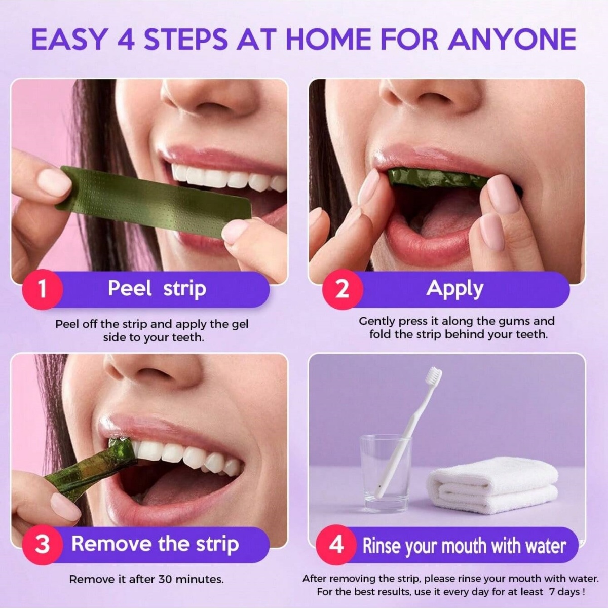 Deluxe Whitening Teeth Sticker - Teeth Whitening From Home recension och pris