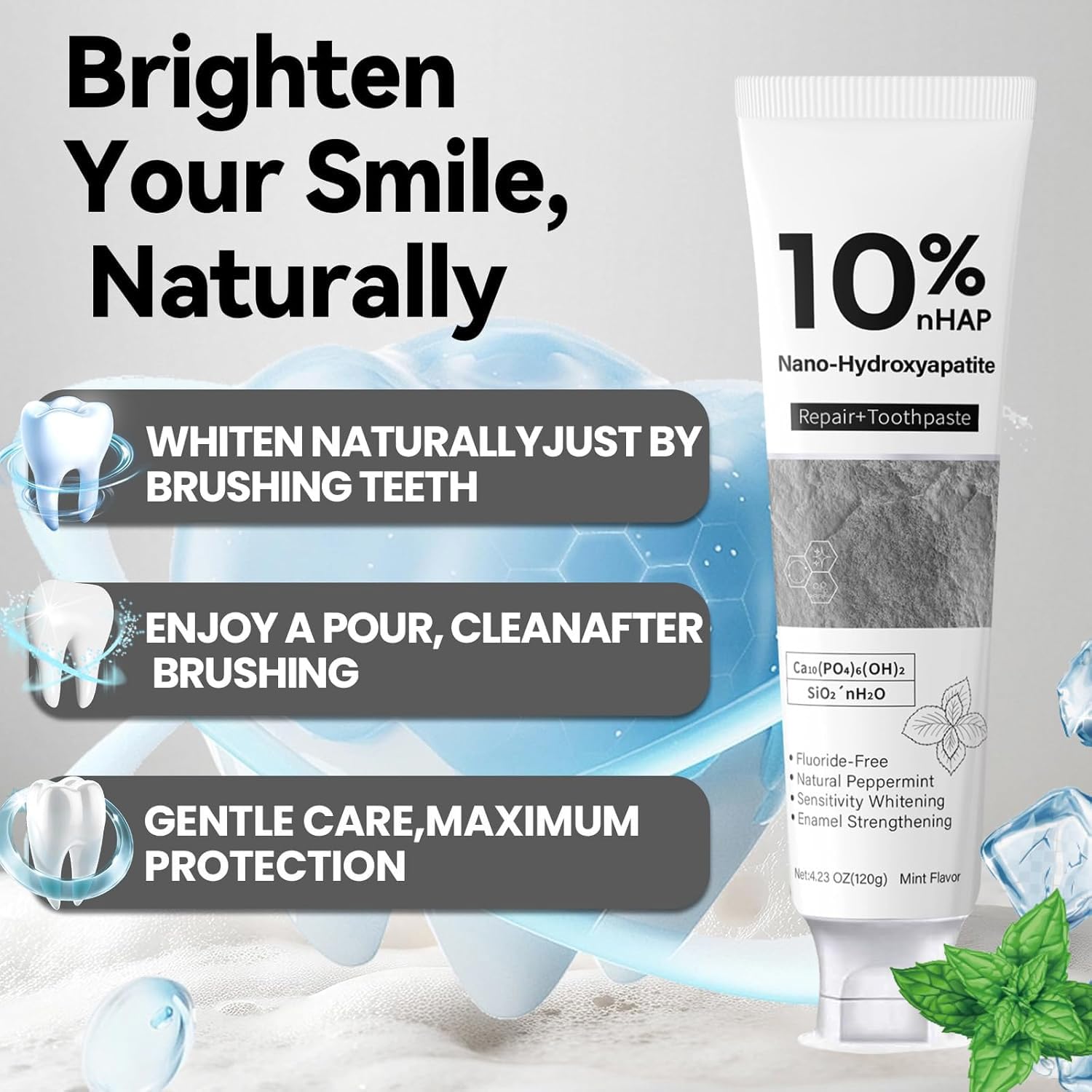 10% Nano-Hydroxyapatite Toothp - Teeth Whitening That Works recension och pris