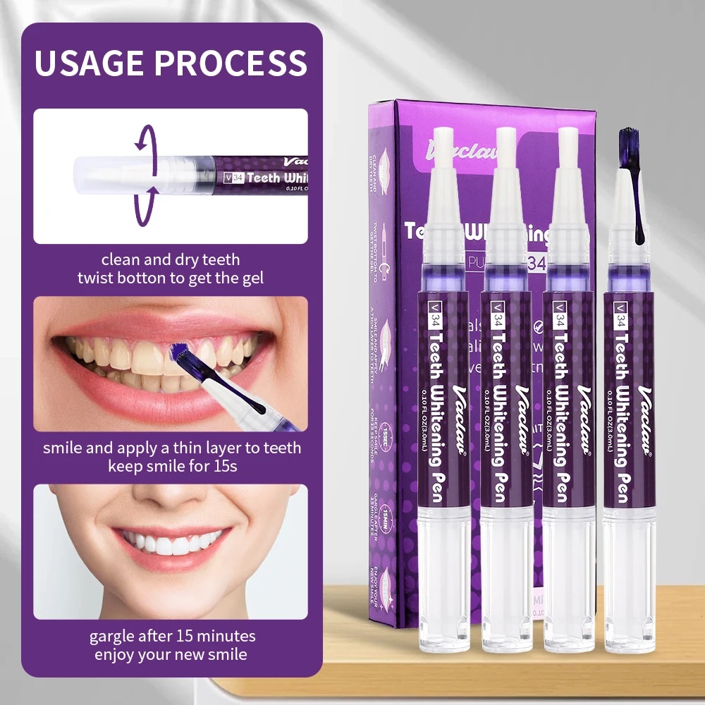 Vaclav V34 Purple teeth whiten - Teeth Whitening From Home recension och pris