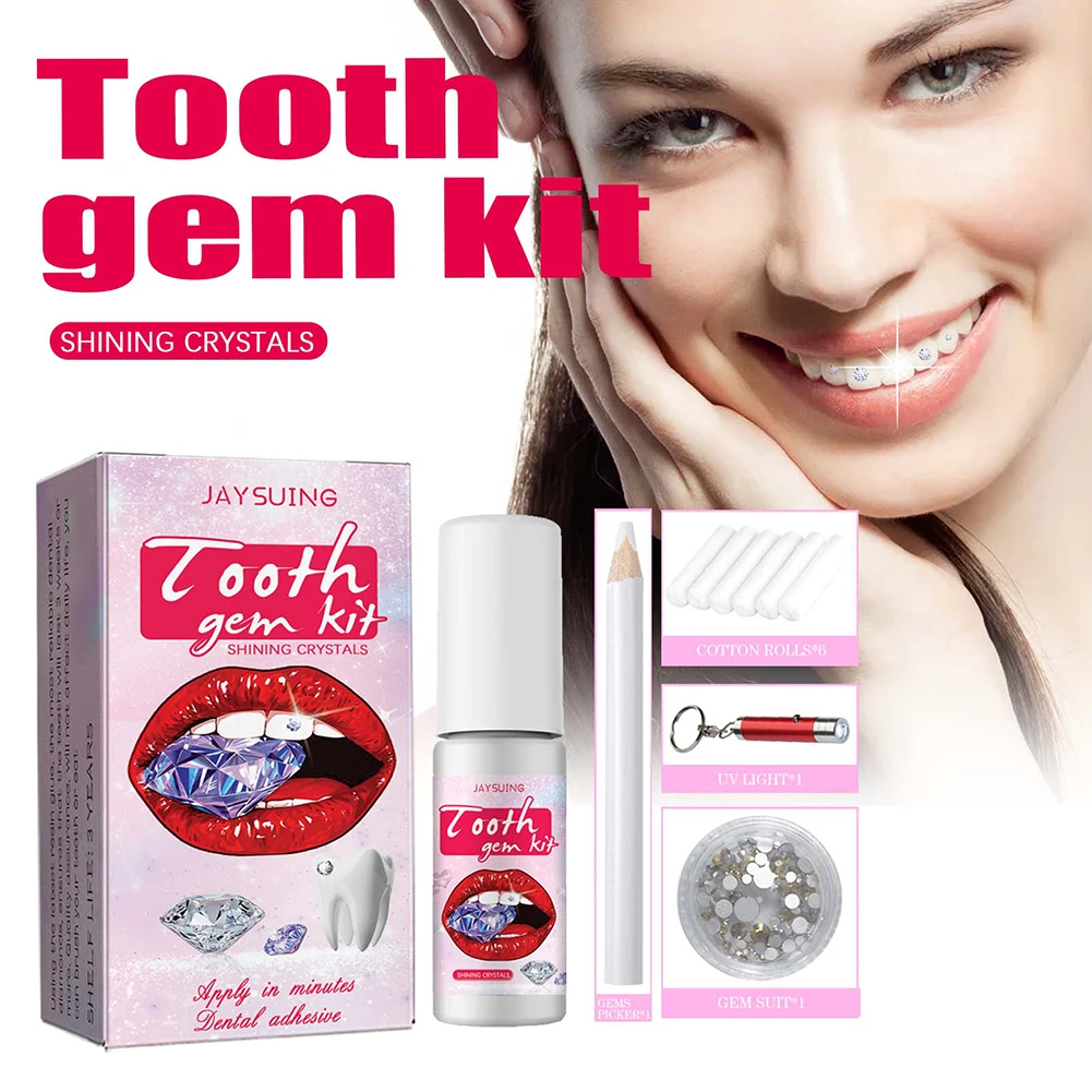 DIY Tooth Gems Kit with Crysta - Teeth Whitening From Home recension och pris