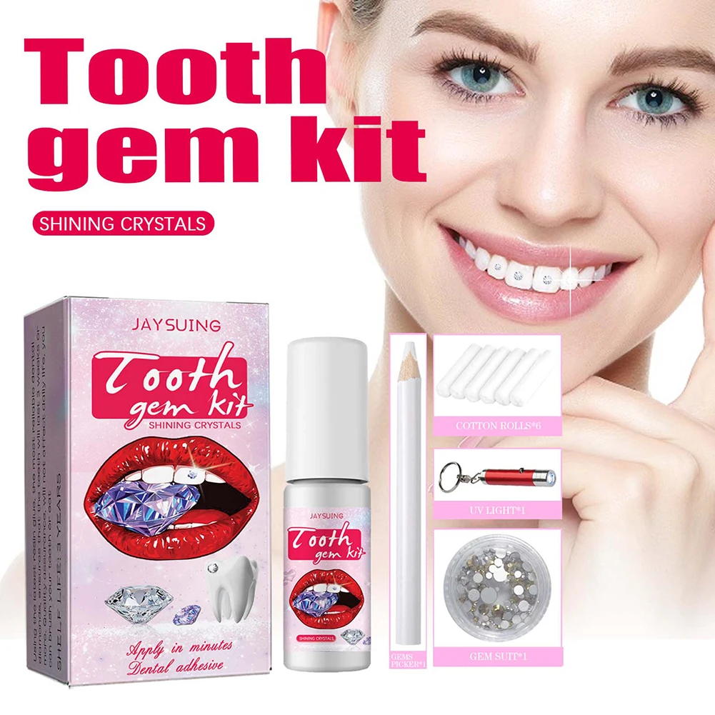 DIY Tooth Gems Kit with Crysta - Teeth Whitening From Home recension och pris