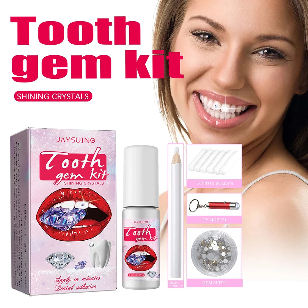 DIY Tooth Gems Kit with Crysta - Teeth Whitening From Home recension och pris