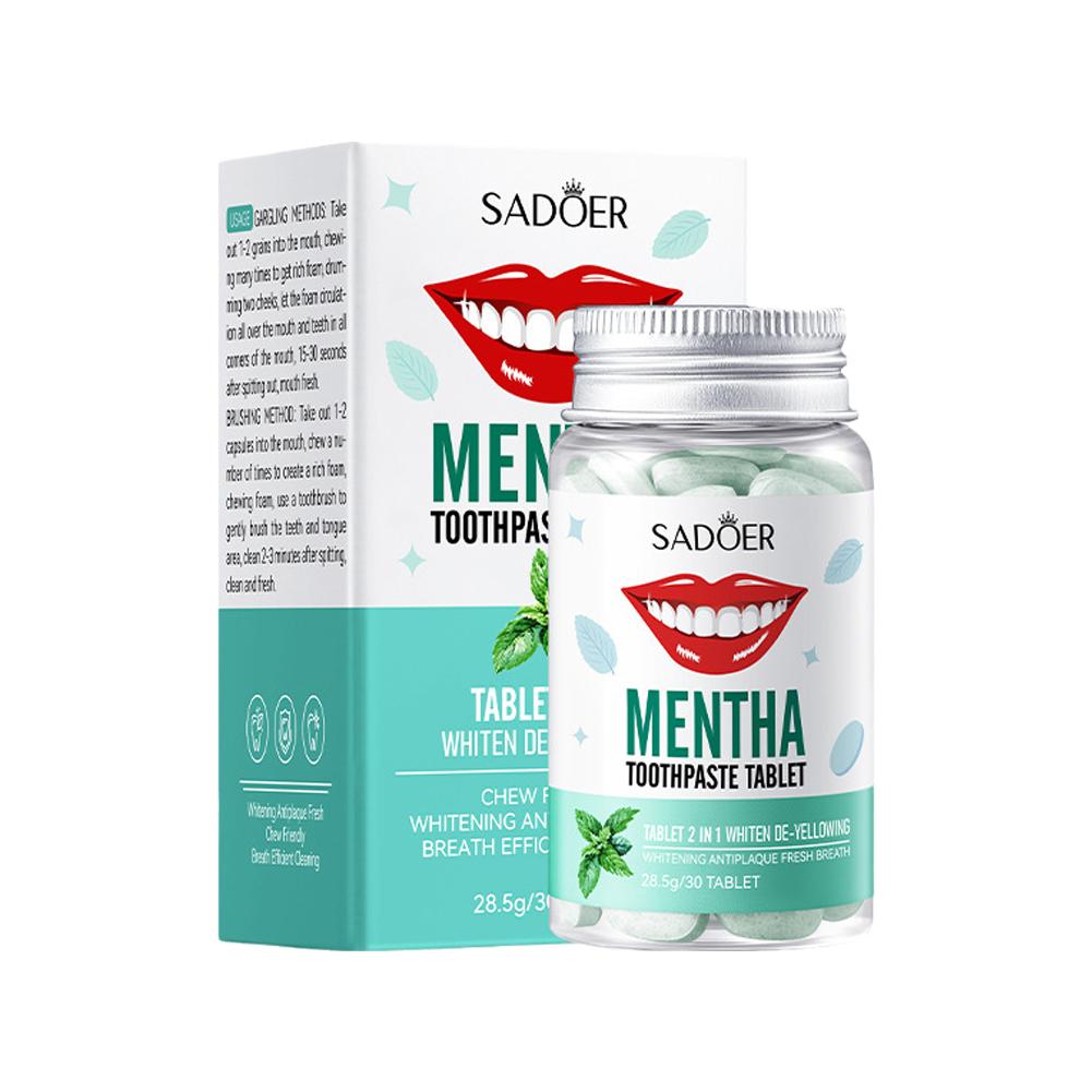 Mint Solid Toothpaste Tablets  - Teeth Whitening Co recension och pris